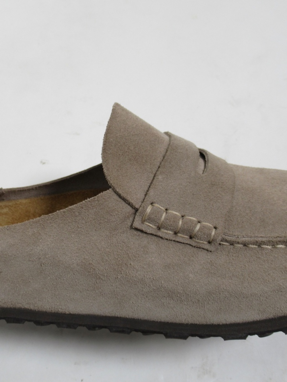 Birkenstock Men's Naples Wrapped Suede Leather Taupe Size 13 US/ 12 UK / 46 EU